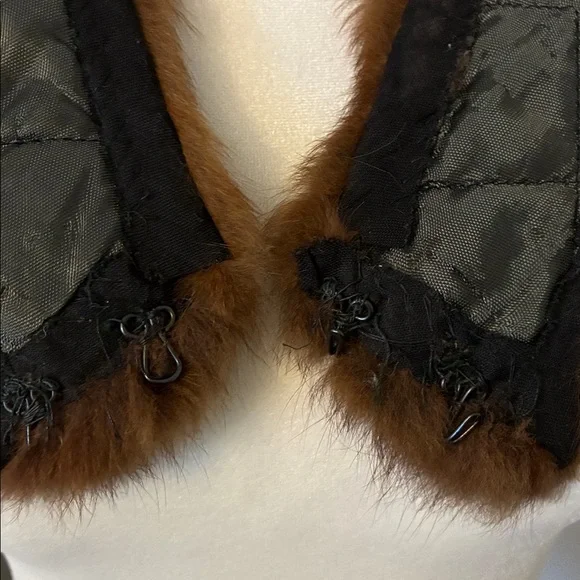 Vintage Brown Fur Collar - Picture 4 of 6
